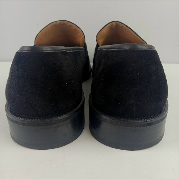 mens black dress shoes with silver buckle Black Men's Slip On Dress Shoes Silver Buckle – DESIGN MENSWEAR